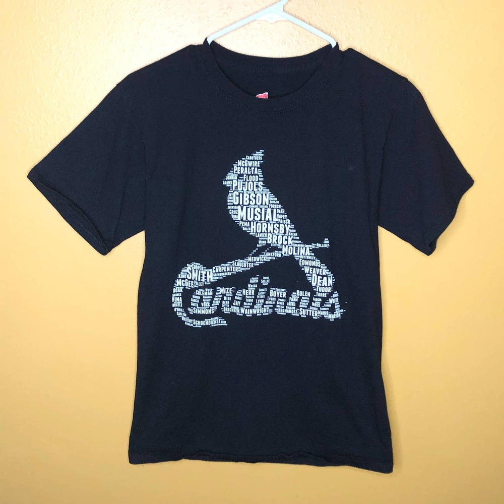 St. Louis Cardinals Black Graphic Tee, S
